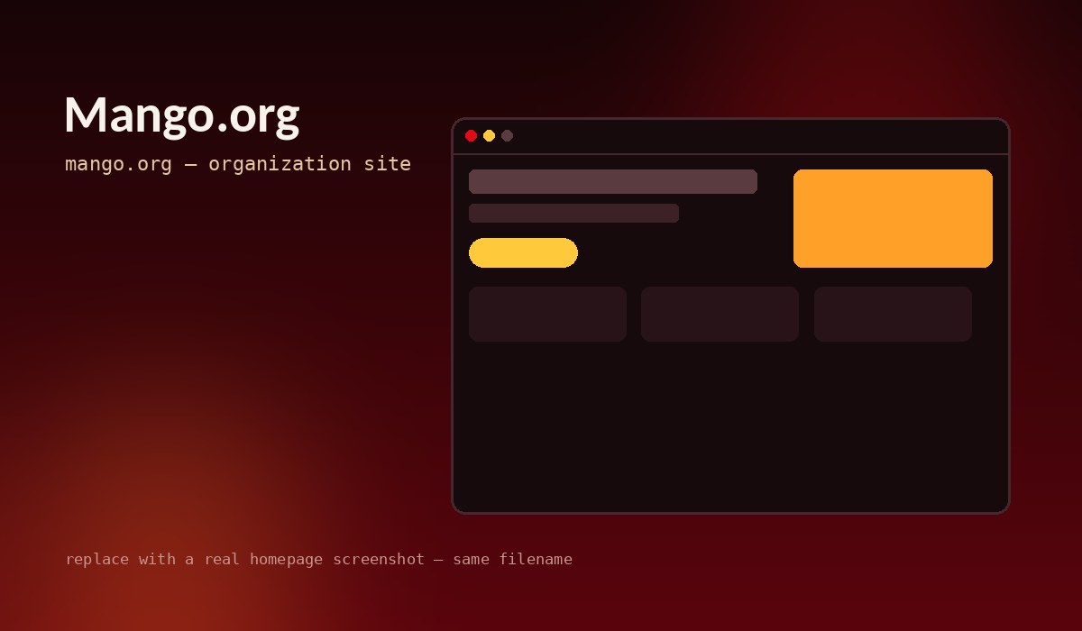 Mango.org website